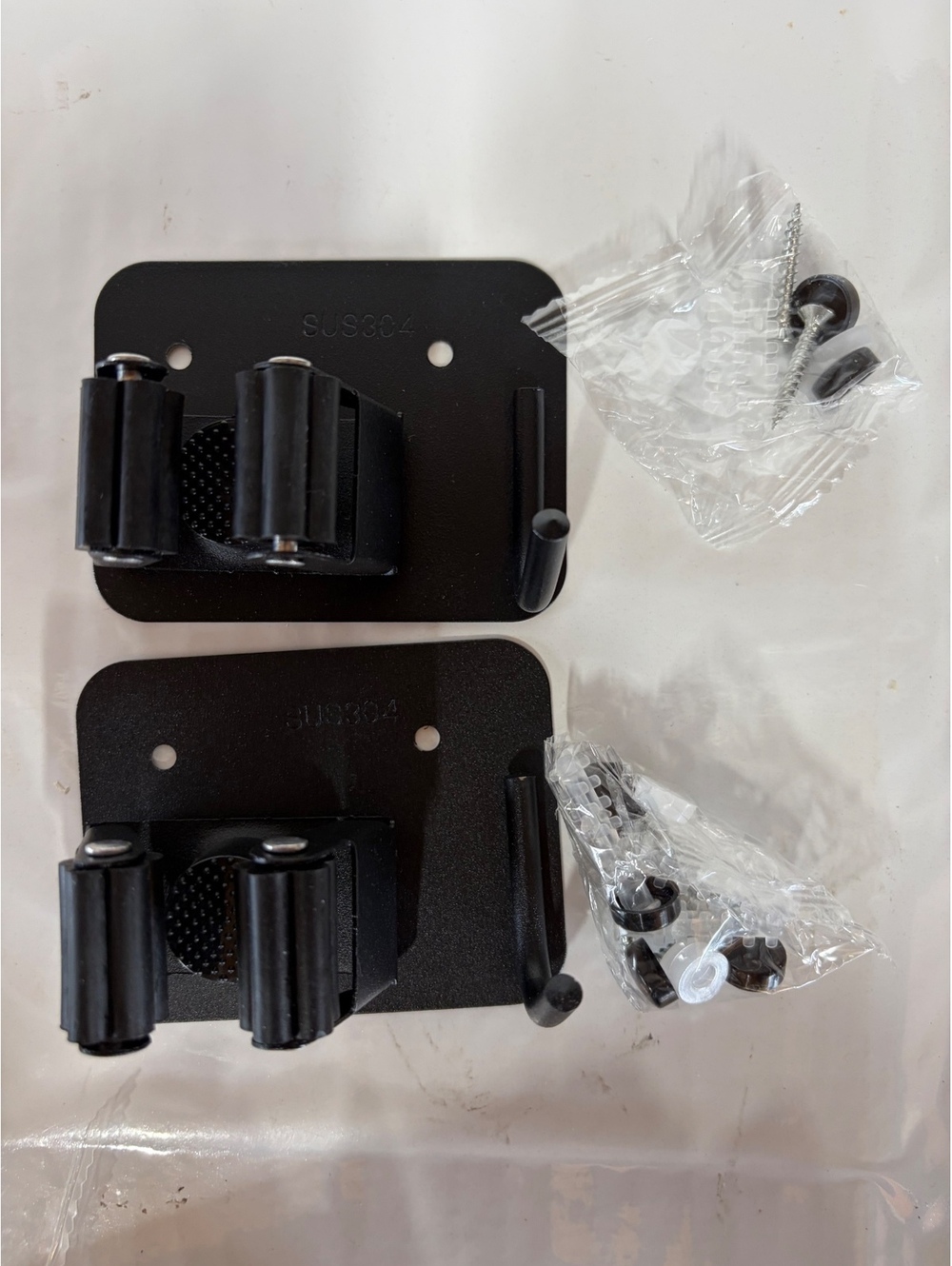 2 Pack Heavy Duty Wall Mount Tool Holder Hooks with Screws